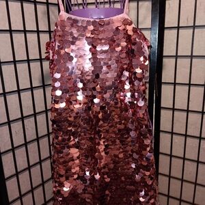 A New Day Pink Sequin Mini Slip Dress S